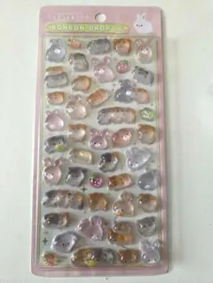 ボンボンドロップシール☆モルモット＆うさぎ☆