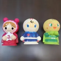 非売品　アンパンマンキャラクター 　　　　　　　フィギュア型貯金箱3点セット