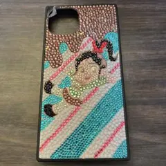 デコ iPhone13ケース ラインストーン
