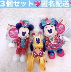 新品❤️画像の子❤️3個セット❤️ミッキー＆ミニー＆プルート❤️ミニーファンダーランド