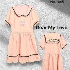 Dear My Love セーラー襟 ワンピース ピンク リボン
