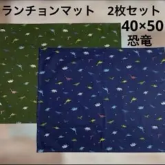 ランチョンマット2枚セット　恐竜柄　40×50 小学校　ランチマット　男の子