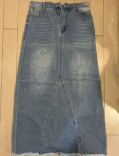 デニム ロングスカート カットオフのサムネイル