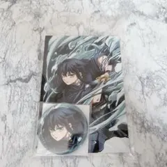 鬼滅の刃 全集中展 缶バッジ＆ポストカードセット 時透無一郎