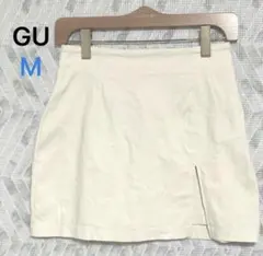 GU ジーユー スリット入りキュロットパンツ ベージュ系（M）春夏向け