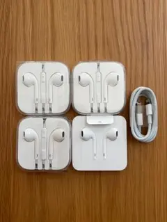 Apple 純正イヤフォン 4個セット