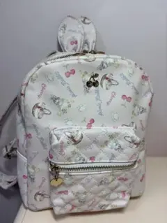LIZLISA 花柄 ミニリュック 白 ブルー フラワー ガーリー 美品 - メルカリ