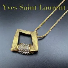 未使用級✨　YSL　イヴ・サンローラン　ネックレス　ロゴ　希少　690