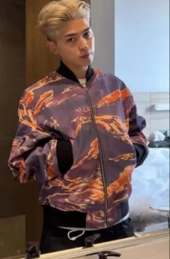 STUSSY TIGRIS CANVAS BOMBER JACKET