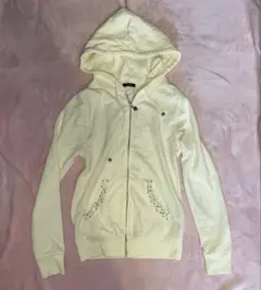 平成ギャル古着y2k♡ビジューフードパーカー