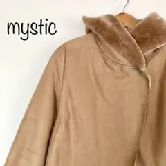 【mystic】ミスティック　ショートフードムートンコート　キャメル