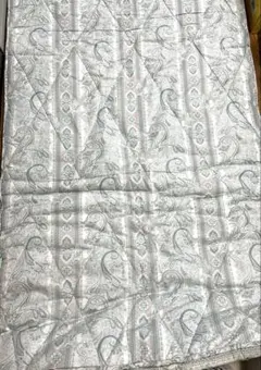 ウール混 敷き布団 備長炭シート入り 100cm×205cm ペイズリー柄のサムネイル