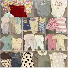 女の子 ベビー服まとめ売り✨肌着、洋服、帽子合計￼26点 70メイン
