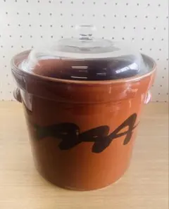 希少・廃盤】常滑焼 久松窯 ガラス蓋付き 漬物かめ 4L（4号） - メルカリ