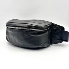 【極美品】DIESEL ディーゼル ロゴ ボディバッグ ウエストバッグ　ブラック