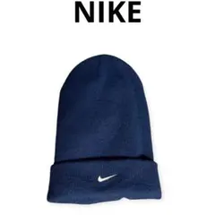 《秋冬物》NIKE ビーニー　ニットキャップ　ネイビーのサムネイル