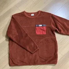 【美品】CAPTAIN STAG フリース　オレンジ　 メンズM アウトドア