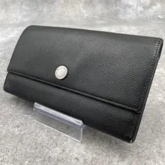 【美品】BVLGARI ブルガリ 長財布　ブラック　レザー　折り財布のサムネイル
