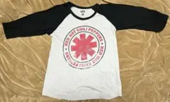 新品未使用　レッド ホット チリ ペッパーズ　七分袖　Tシャツ　L　黒xグレー