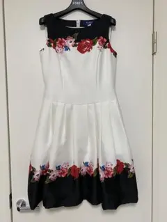 エムズグレイシー★花柄ポケット付きワンピース★サイズ38 日本製★クリーニング済