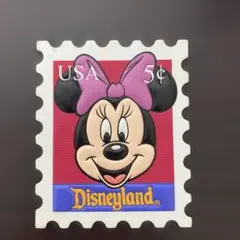 アメリカ限定 ディズニーランド ミニーマウス マグネット 切手 ヴィンテージのサムネイル