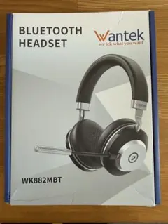 Wantek Bluetooth ヘッドセット ワイヤレス　マイク付き
