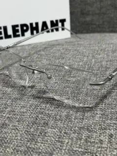 BLUE ELEPHANT メガネ　リムレス　シルバー　サングラス　韓国