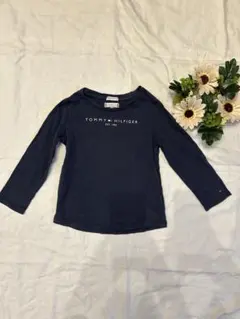 TOMMY HILFIGER ネイビー 長袖カットソー 100cm