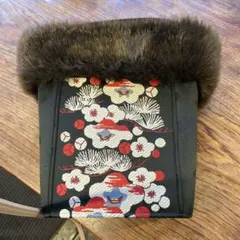 ファ➖付き着物バック