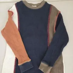 BEAMS HEART クレイジーパターン ワッフル ワンピース