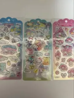 〈正規品〉シナモン　サンリオキャラクター　ドロップジェリーシール　2セット