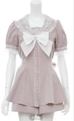 Secret Honey レースフリルセーラーセットアップ ピンク