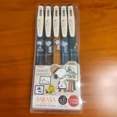 【数量限定】ZEBRA サラサクリップ0.5mm スヌーピー 5色セットのサムネイル