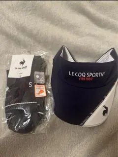 LE COQ SPORTIF バイザー ＆ソックスセット