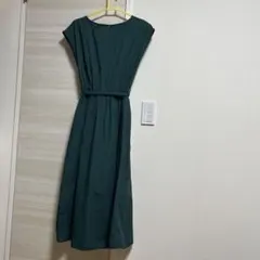 ノースリーブカットソーワンピース ダークグリーン　ロペピクニック