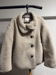 H&M ベージュ ボアジャケット 160/88A