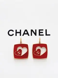 CHANEL ハート チャーム　シャネル バレンタイン チャーム　2個