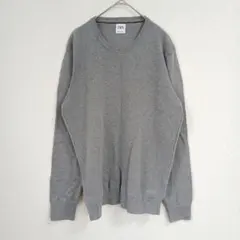 ZARA ザラ クルーネック 長袖ニット セーター L グレー メンズのサムネイル