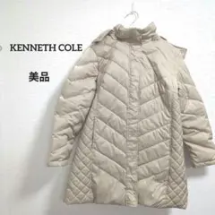 ★ 美品 ケネスコール ダウンコート キルティング ベージュ ファー キレイめ