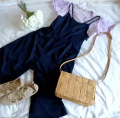 セットアップ　2点　ブラウン&サロペット