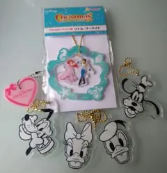 クリスマスオーナメント2022 リトルマーメイド アクリルキーホルダー セット