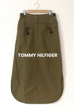 TOMMY HILFIGERトミー ヒルフィガー　ロングスカート　カーキ色　M