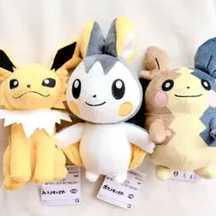 ポケモン ぬいぐるみ ～サンダース・エモンガ・モルペコ（まんぷくもよう）〜