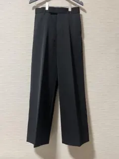 H＞トロピカルウール 2プリーツ ワイドパンツ 美品 - メルカリ