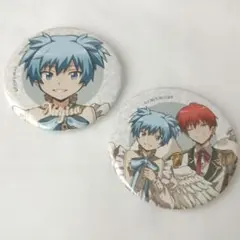 暗殺教室　潮田渚　赤羽業　缶バッジ　天使　悪魔　Angel and Devil
