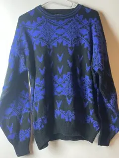 90'S マックレガー McGREGOR 総柄 ニットセーター L ヴィンテージのサムネイル