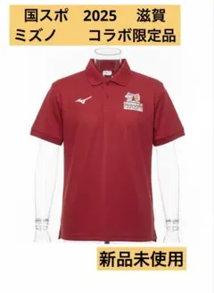 Mizuno ミズノ　ポロシャツ わたSHIGA輝く国スポ障スポ2025 新品