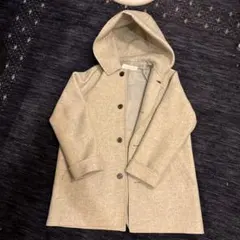 GALERIE VIEライトメルトン フーデッドコート　36