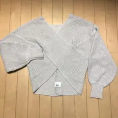 グレイル　レディース　ニット　セーター　フリーサイズ　ベージュ　パフスリーブ