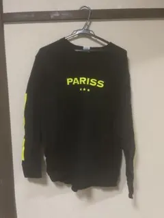 PARISS 黒 長袖トレーナー